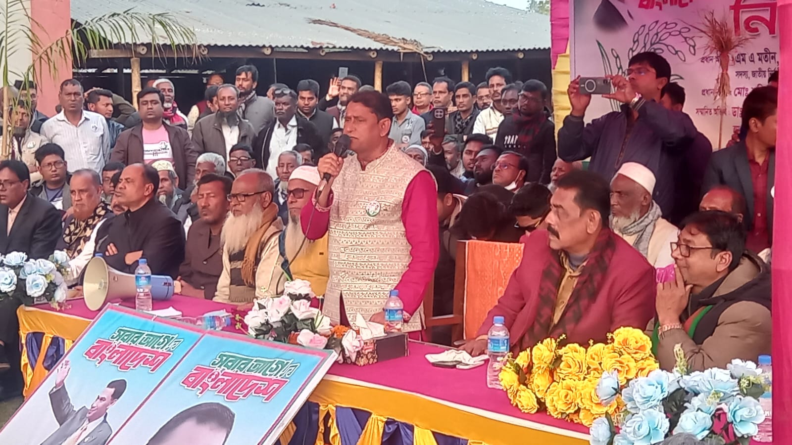 মান্দায় ডা. ইকরামুল বারী টিপুর সমর্থনে নির্বাচনী জনসভা অনুষ্ঠিত