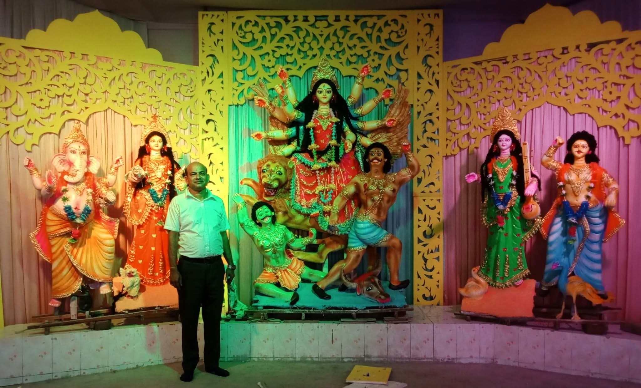 কালীগঞ্জে বর্ণাঢ্য আয়োজনে উদযাপিত হচ্ছে শারদীয় দূর্গাপুজা